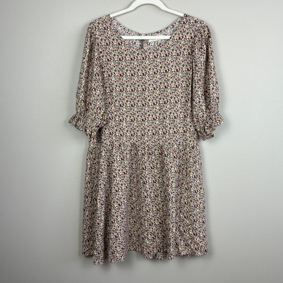 Natural Life Blaire Dress in Cream Ditzy Floral - Size Medium - Picture 1 of 8